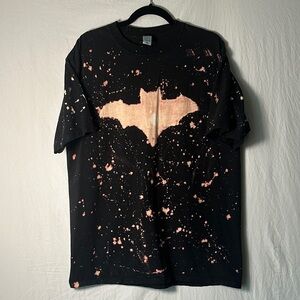 Black T-Shirt with Pink Accents